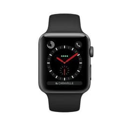 Apple Watch (Series 3) 2017 42mm - Ανοξείδωτο ατσάλι Μαύρο - Αθλητισμός Μαύρο