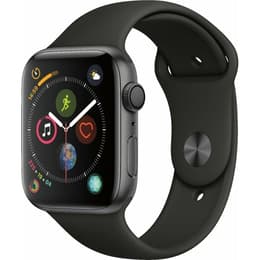 Apple Watch (Series 4) Σεπτέμβριος 2018 44mm - Αλουμίνιο Γκρι σίδερο - Αθλητισμός Μαύρο