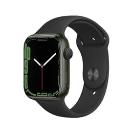 Apple Watch (Series 7) GPS + Cellular 41mm - Αλουμίνιο Πράσινο - Sport band Μαύρο