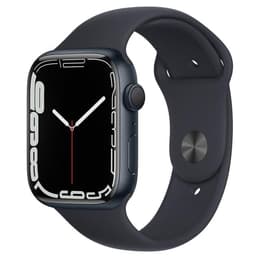 Apple Watch (Series 7) GPS 45mm - Αλουμίνιο Μαύρο - Sport band Μαύρο