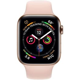 Apple Watch (Series 4) GPS + Cellular 44mm - Χρυσό - Αθλητισμός Ροζ άμμος