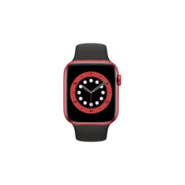 Apple Watch (Series 6) 2020 GPS + Cellular 40mm - Αλουμίνιο Κόκκινο - Sport band Μαύρο