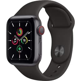 Apple Watch (Series SE) GPS + Cellular 44mm - Αλουμίνιο Space Gray - Sport band Μαύρο