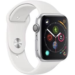 Apple Watch Series 4 (2018) GPS 44 mm - Αλουμίνιο Ασημί - Sport band Άσπρο