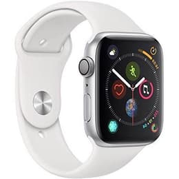 Apple Watch (Series 4) 2018 GPS 44mm - Αλουμίνιο Ασημί - Αθλητισμός Άσπρο