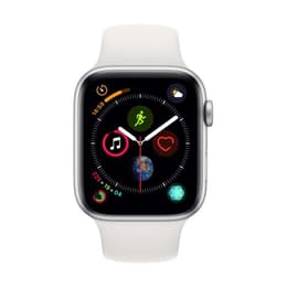 Apple Watch Series 4 (2018) GPS 44 mm - Αλουμίνιο Ασημί - Sport band Άσπρο
