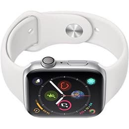 Apple Watch Series 4 (2018) GPS 44 mm - Αλουμίνιο Ασημί - Sport band Άσπρο