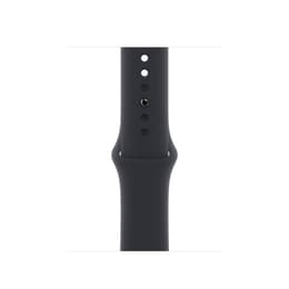 Apple Watch Series 7 (2021) GPS + Cellular 45 mm - Ανοξείδωτο ατσάλι Χρυσό - Sport band Μαύρο