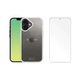 Back Market Προστατευτικό iPhone 16 και προστατευτική οθόνη - GRS 4.0 Ανακυκλωμένο πλαστικό - Διαφανές