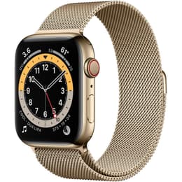 Apple Watch Series 6 (2020) GPS + Cellular 44 mm - Ανοξείδωτο ατσάλι Χρυσό - Milanese loop Χρυσό