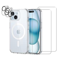 Προστατευτικό iPhone 15 2 οθόνης - TPU - Διαφανές