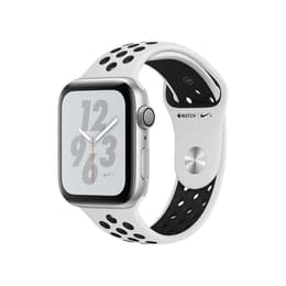 Apple Watch (Series 4) 2018 GPS 44mm - Αλουμίνιο Ασημί - Αθλητισμός Μαύρο