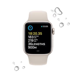 Apple Watch Series SE 2 (2022) GPS + Cellular 44 mm - Αλουμίνιο Starlight - Sport band Starlight