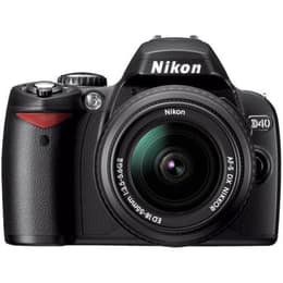 Κάμερα Reflex Nikon D40 Μάυρο + Φωτογραφικός φακός Nikon AF-S DX Nikkor 18-55 mm f/3.5-5.6G ED II