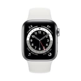 Apple Watch (Series 7) 2021 GPS 45mm - Αλουμίνιο Ασημί - Sport band Άσπρο