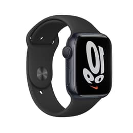Apple Watch Series 7 (2021) GPS + Cellular 45 mm - Αλουμίνιο Midnight - Sport band Μαύρο