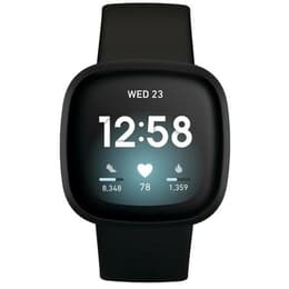 Fitbit Ρολόγια Versa 3 Παρακολούθηση καρδιακού ρυθμού GPS - Μαύρο