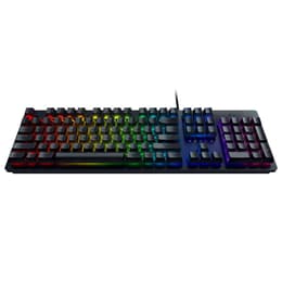 Razer Πληκτρολόγιο AZERTY Γαλλικό Ασύρματο Πληκτρολόγιο με φωτιζόμενα πλήκτρα Huntsman