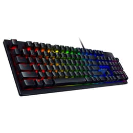 Razer Πληκτρολόγιο AZERTY Γαλλικό Ασύρματο Πληκτρολόγιο με φωτιζόμενα πλήκτρα Huntsman