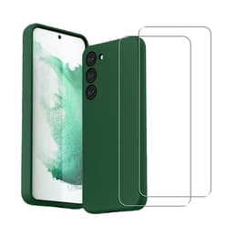 Προστατευτικό Galaxy S23 2 οθόνης - Σιλικόνη - Πράσινο