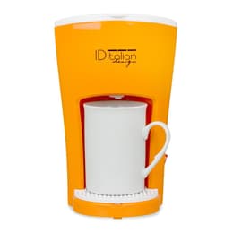 Καφετιέρα Χωρίς κάψουλες Italian Design IDECUCOF01 Funny Pro Coffee Maker 0,1500L - Άσπρο/Πορτοκαλί