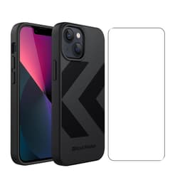 Back Market Προστατευτικό iPhone 13 mini και προστατευτική οθόνη - Ανακυκλωμένο πλαστικό - Μαύρος (Chevron)