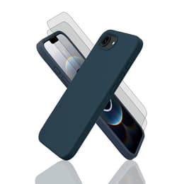 Προστατευτικό iPhone 16e 2 οθόνης - Σιλικόνη - Μπλε