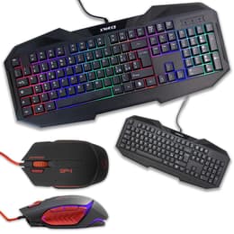Cortek Πληκτρολόγιο QWERTY Ιταλικά Πληκτρολόγιο με φωτιζόμενα πλήκτρα XForce + GP4 Kit Mouse and Keyboard