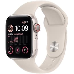 Apple Watch (Series SE) 2022 GPS 44mm - Αλουμίνιο Starlight - Sport band Αστροφεγγιά