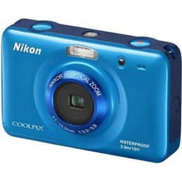 Κάμερα Συμπαγής - Nikon Coolpix S30 - Μπλε + Φωτογραφικός φακός - Nikkor 3X Optical Zoom Lens 4.1-12.3mm f/3.3-5.9