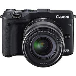 EOS M3 - Μαύρο + Canon Zoom Lens EF-M 18-55mm f/3.5-5.6 IS STM f/3.5-5.6