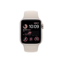 Apple Watch Series SE 1 (2020) GPS + Cellular 44 mm - Αλουμίνιο Χρυσό - Sport band Άσπρο