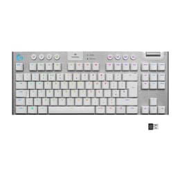 Logitech Πληκτρολόγιο AZERTY Γαλλικό Ασύρματο Πληκτρολόγιο με φωτιζόμενα πλήκτρα G915 TKL