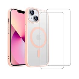 Προστατευτικό iPhone 13 2 οθόνης - TPU - Ροζ