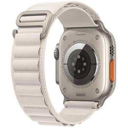Apple Watch (Ultra) 2022 GPS 49mm - Τιτάνιο Γκρι - Αλπικός βρόχος Άσπρο