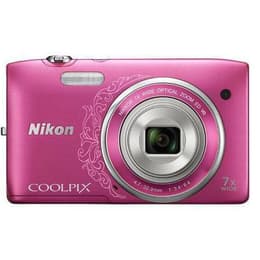 Συμπαγής Coolpix S3500 - Ροζ + Nikon Nikon Nikkor 7x Wide Optical Zoom ED VR 26-182 mm f/3.4-6.4 f/3.4-6.4