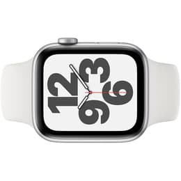 Apple Watch Series SE 1 (2020) GPS + Cellular 44 mm - Αλουμίνιο Ασημί - Sport band Άσπρο