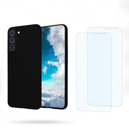 Προστατευτικό Galaxy S22 5G 2 οθόνης - Σιλικόνη - Μαύρο