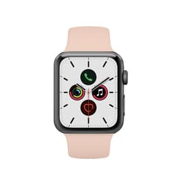 Apple Watch (Series 5) 2019 GPS 44mm - Αλουμίνιο Space Gray - Αθλητικό λουράκι Ροζ