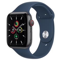 Apple Watch (Series SE) 2020 GPS + Cellular 44mm - Αλουμίνιο Space Gray - Sport band Μπλε