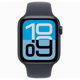 Apple Watch (2025) GPS + Cellular 44 mm - Αλουμίνιο Midnight - Sport band Midnight