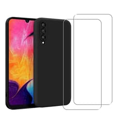 Προστατευτικό Galaxy A50 2 οθόνης - Σιλικόνη - Μαύρο