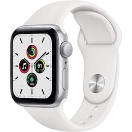 Apple Watch (Series SE) 2020 GPS 44mm - Αλουμίνιο Ασημί - Sport band Άσπρο