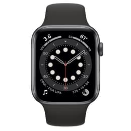 Apple Watch (Series 6) 2020 GPS + Cellular 44mm - Αλουμίνιο Space Gray - Sport band Μαύρο
