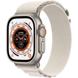 Apple Watch (Ultra) 2022 GPS + Cellular 49mm - Τιτάνιο Γκρι - Αλπικός βρόχος Άσπρο