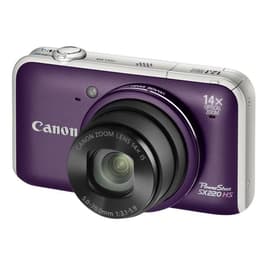 Συμπαγής PowerShot SX220 HS - Μωβ + Canon Zoom Lens 14X IS 28-392mm f/3.1-5.9 f/3.1-5.9
