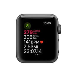 Apple Watch (Series 3) 2017 GPS 42mm - Αλουμίνιο Space Gray - Sport band Μαύρο