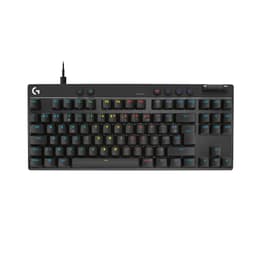 Logitech Πληκτρολόγιο AZERTY Γαλλικό Πληκτρολόγιο με φωτιζόμενα πλήκτρα PRO X TKL RAPID