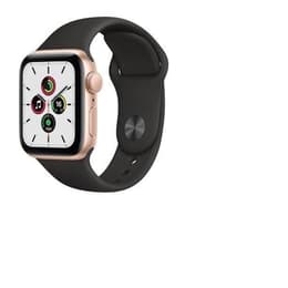 Apple Watch (Series SE) 2020 GPS 40mm - Αλουμίνιο Χρυσό - Sport band Μαύρο