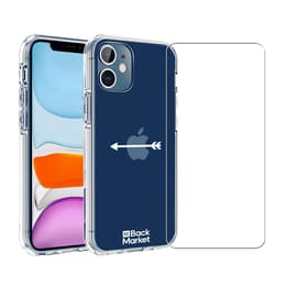 Back Market Προστατευτικό iPhone 12 mini και προστατευτική οθόνη - 60% Ανακυκλωμένο πλαστικό - Διαφανές